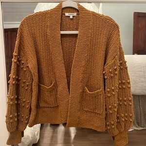 Madewell cotton knit open cardigan xs